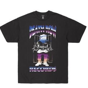 Death Row Records Chrome Chair Logo Tee, Size Medium Dr. Dre, Tupac, Snoop Dogg